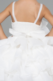 Abendkleid für Kinder Kurz Weiß ABK2433