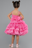 Abendkleid für Kinder Kurz Rosa ABK2433