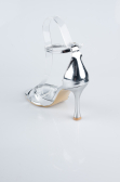 Party-Schuhe Lackleder Silber ABR1156