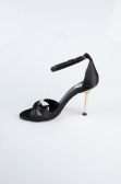 Party-Schuhe Satin Schwarz ABS1155