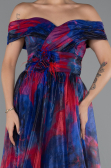 Abendkleid Lang Marineblau ABU5262