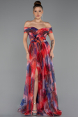 Abendkleid Lang Orange ABU5262