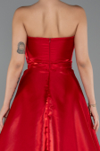 Abendkleid Lang Satin Rot ABU5264