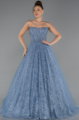 Abendkleid Lang Indigo ABU5265