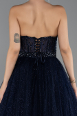 Abendkleid Lang Marineblau ABU5265