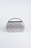 Abendtasche Laserschnitt Platin V351