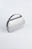Abendtasche Laserschnitt Platin V351