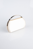 Abendtasche Satin Hautfarben V351