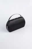 Abendtasche Satin Schwarz V351