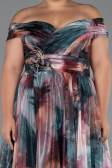 Abendkleid in Übergröße Lang Zwiebelschale ABU5263