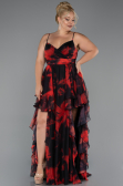 Abschlusskleid In Übergröße Lang Rot ABU5267