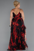 Abschlusskleid In Übergröße Lang Rot ABU5267