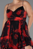 Abschlusskleid In Übergröße Lang Rot ABU5267