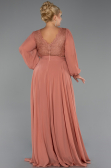 Kleider in Großen Größen Lang Chiffon Zwiebelschale ABU5276