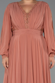 Kleider in Großen Größen Lang Chiffon Zwiebelschale ABU5276