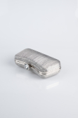 Abendtasche Laserschnitt Platin SH855