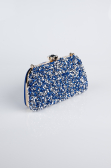 Abendtasche Wildleder Sächsischblau SH849