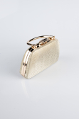 Abendtasche Gemustert Gold SH839