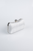 Abendtasche Laserschnitt Silber SH855
