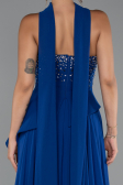 Abendkleid Lang Chiffon Sächsischblau ABU5280