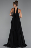 Abendkleid Lang Chiffon Schwarz ABU5280