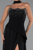 Abendkleid Lang Chiffon Schwarz ABU5280