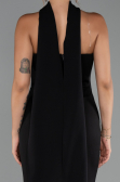 Abendkleid im Meerjungfrau-Stil Lang Schwarz ABU5282