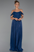 Partykleid Lang Chiffon Marineblau ABU5283