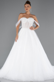 Hochzeitskleider Lang Weiß ABG103