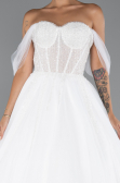 Hochzeitskleider Lang Weiß ABG103