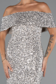 Partykleid Midi Beige ABK2440