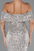 Partykleid Midi Beige ABK2440