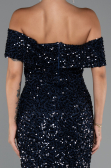 Partykleid Midi Marineblau ABK2440