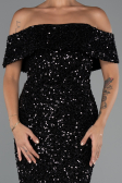 Partykleid Midi Schwarz ABK2440