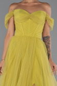 Abendkleid Lang Pistaziengrün ABU5302