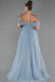 Abendkleid Lang Eisblau ABU5302