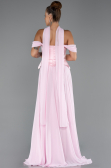Abendkleid Lang Chiffon Puder ABU5327