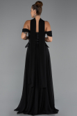 Abendkleid Lang Chiffon Schwarz ABU5327