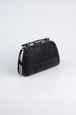 Abendtasche Gemustert Schwarz SH839