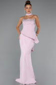 Abendkleid im Meerjungfrau-Stil Lang Puder ABU5329