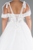 Brautkleid in Großen Größen Lang Weiß ABG052