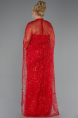 Brautkleid In Übergröße Lang Perlenbesetzt Rot ABU5328