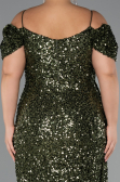 Abendkleid in Übergröße Lang Khaki ABU5232