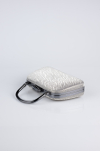 Abendtasche Gemustert Platin SH839