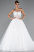 Hochzeitskleider Lang Weiß ABG159