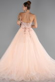 Designer Abendkleid Lang Lachs ABU5342