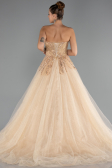 Designer Abendkleid Lang Gold ABU5343