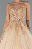 Designer Abendkleid Lang Gold ABU5343