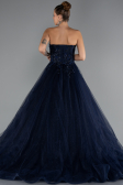 Designer Verlobungskleid Lang Marineblau ABU5344