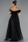 Abschlusskleid Vorne Kurz-Hinten Lang Schwarz ABO120